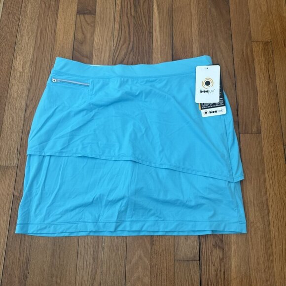 Bloq UV Pants - Bloq UV Skort Skirt Double Layer Golf Sporty UPF 50+ Zipper Pocket Size X-Large
